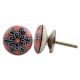 Peach Ceramic Flat Drawer Knob